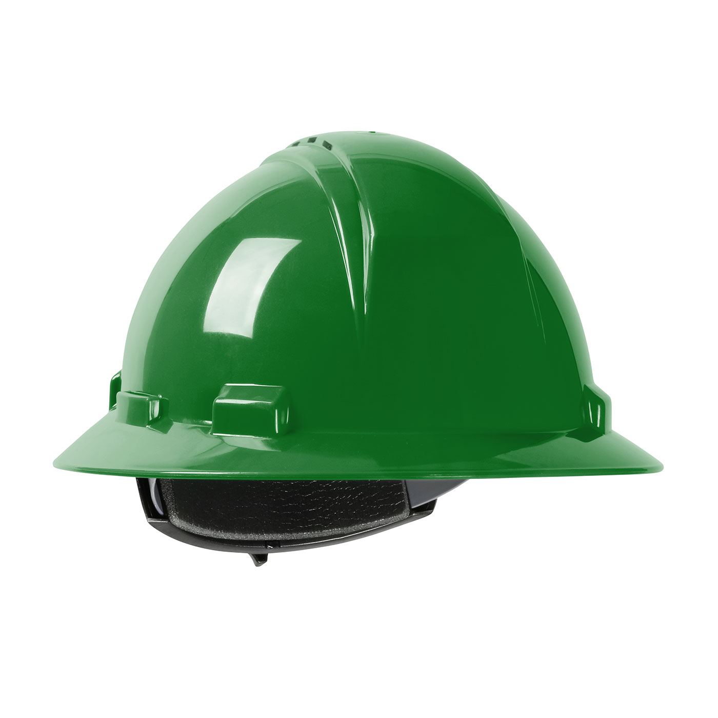 280-HP261RV PIP® Dynamic Kilimanjaro™ Vented Full Brim Hard Hat with HDPE Shell, 4-Point Textile Suspension and Wheel Ratchet Adjustment - Green
